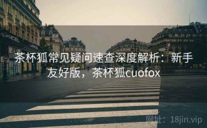 茶杯狐常见疑问速查深度解析：新手友好版，茶杯狐cuofox